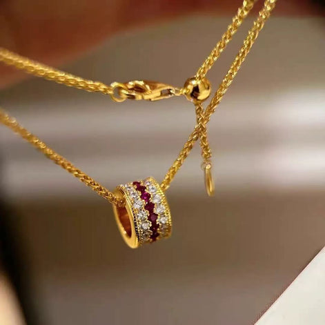 DPZ 18K Gold Plated Necklace & Ring SET