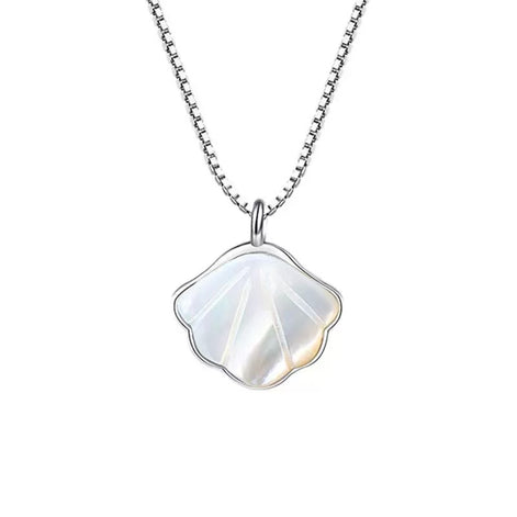 S925 Sterling Silver Shell Necklace