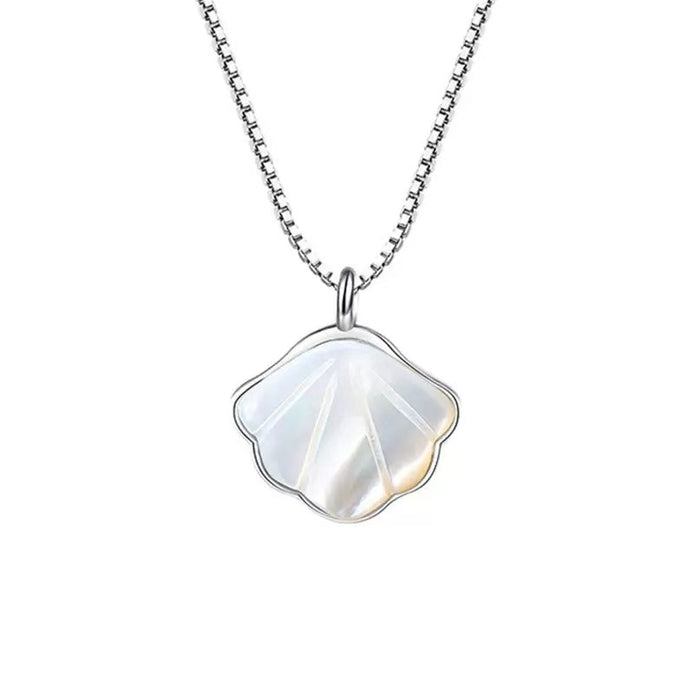 S925 Sterling Silver Shell Necklace