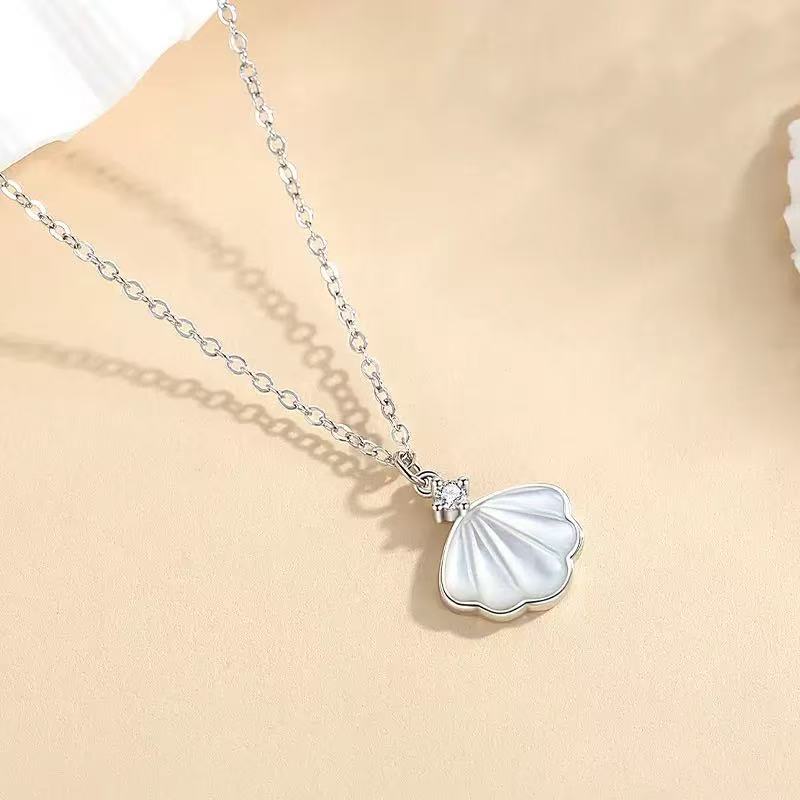 S925 Sterling Silver Shell Necklace