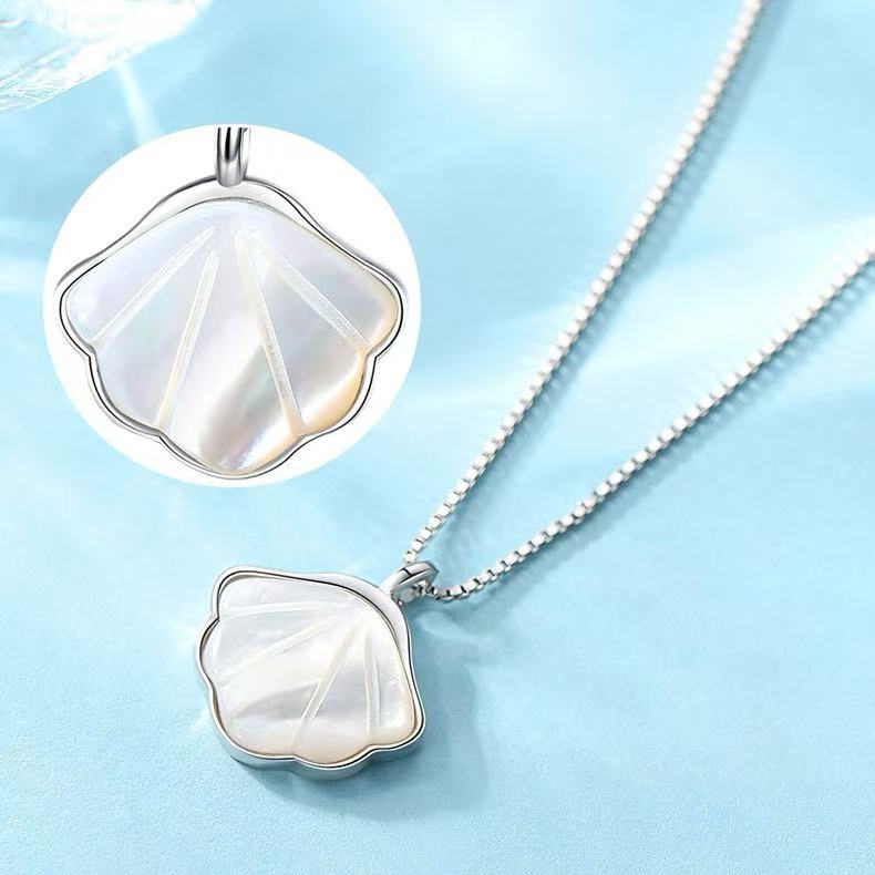 S925 Sterling Silver Shell Necklace