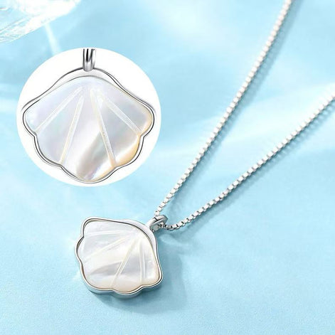 S925 Sterling Silver Shell Necklace