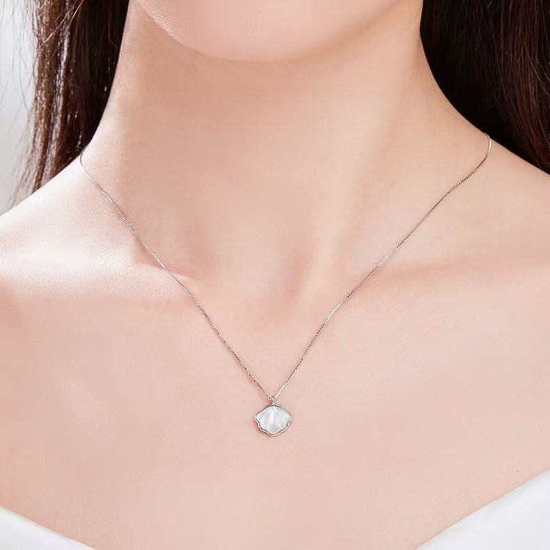 S925 Sterling Silver Shell Necklace