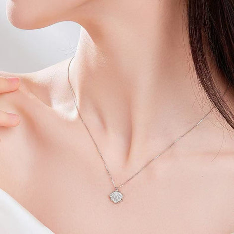 S925 Sterling Silver Shell Necklace