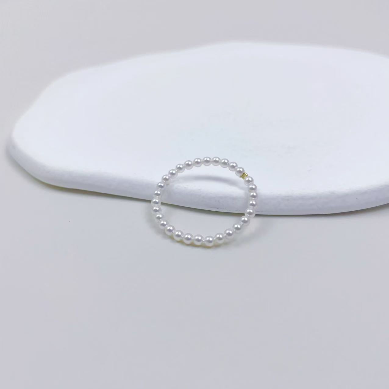 Minimalist Design Style Pearl Ring