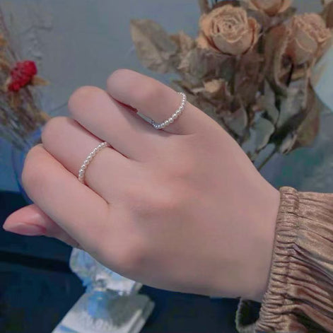 Minimalist Design Style Pearl Ring