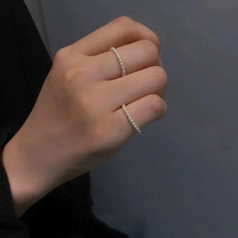 Minimalist Design Style Pearl Ring