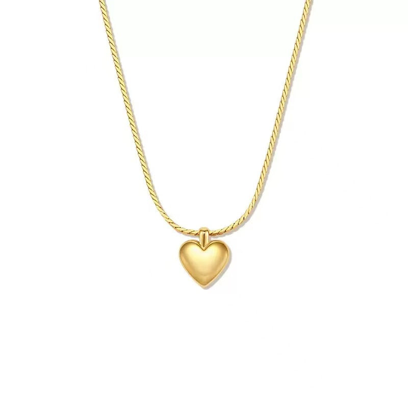 18K Gold Plated Heart Necklace