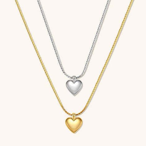 18K Gold Plated Heart Necklace