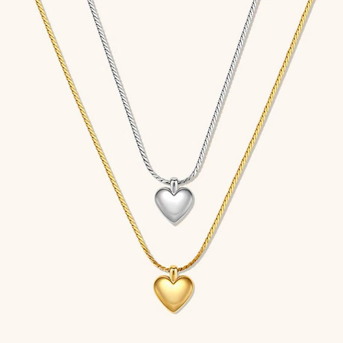 18K Gold Plated Heart Necklace