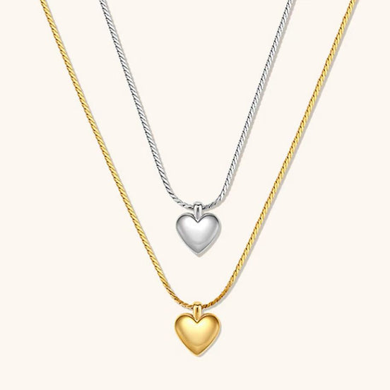 18K Gold Plated Heart Necklace