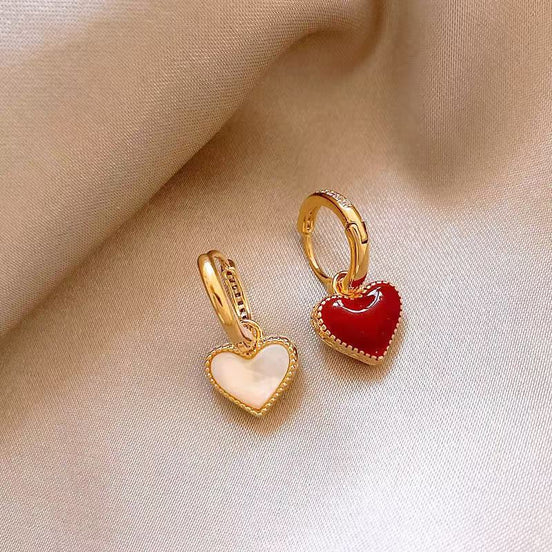 Two-sided Design Styles Love Heart Earring