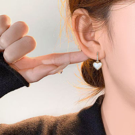 Two-sided Design Styles Love Heart Earring