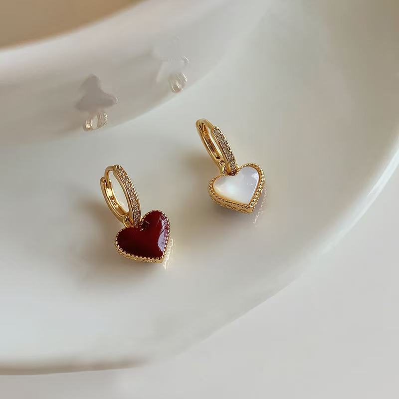 Two-sided Design Styles Love Heart Earring