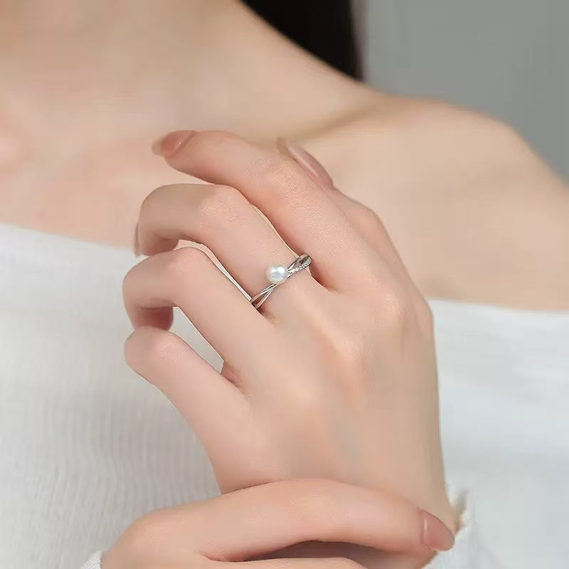 Freshwater Pearl S925 Sterling Silver Ring