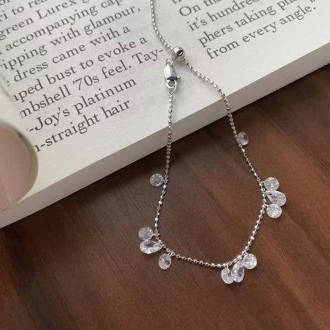 Water-drop Design S925 Bracelet set with Zircon