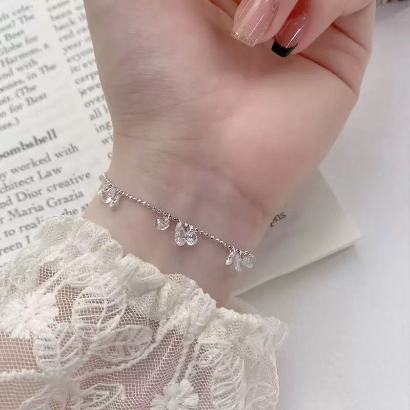 Water-drop Design S925 Bracelet set with Zircon