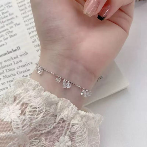 Water-drop Design S925 Bracelet set with Zircon