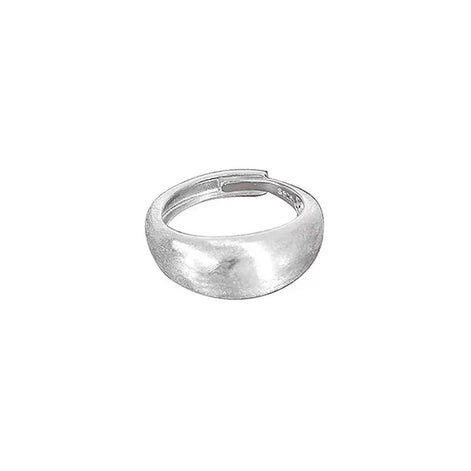 Brushed Design Minimalist Style S925 Sterling Silver Ring