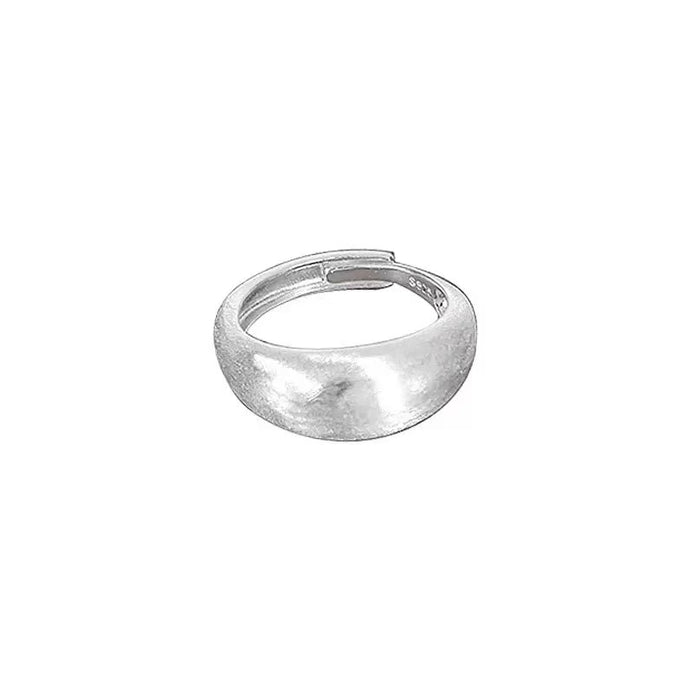 Brushed Design Minimalist Style S925 Sterling Silver Ring