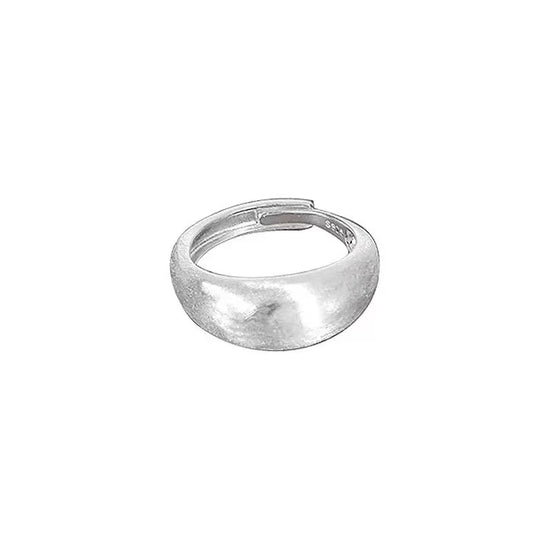 Brushed Design Minimalist Style S925 Sterling Silver Ring