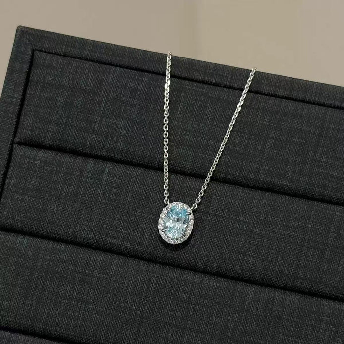 High Carbon Diamond S925 Silver Necklace