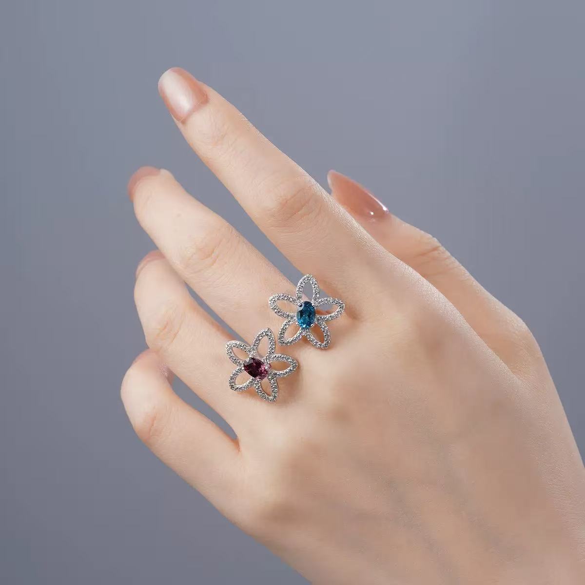 Original Designer - Floral Duet Ring