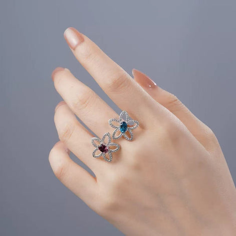 Original Designer - Floral Duet Ring