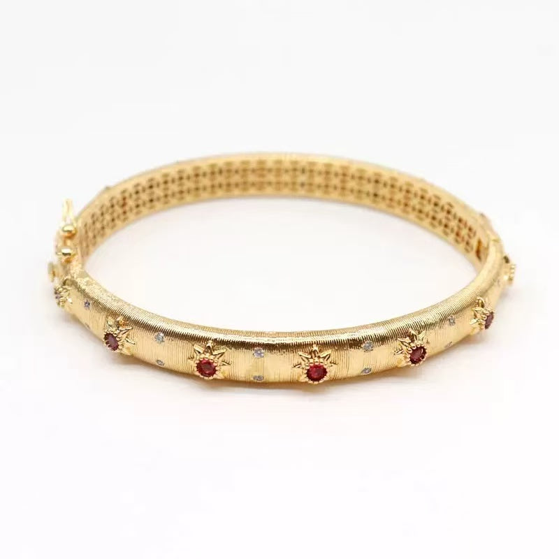 Colorful Ziron Open Design Bracelet