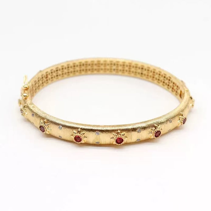 Colorful Ziron Open Design Bracelet