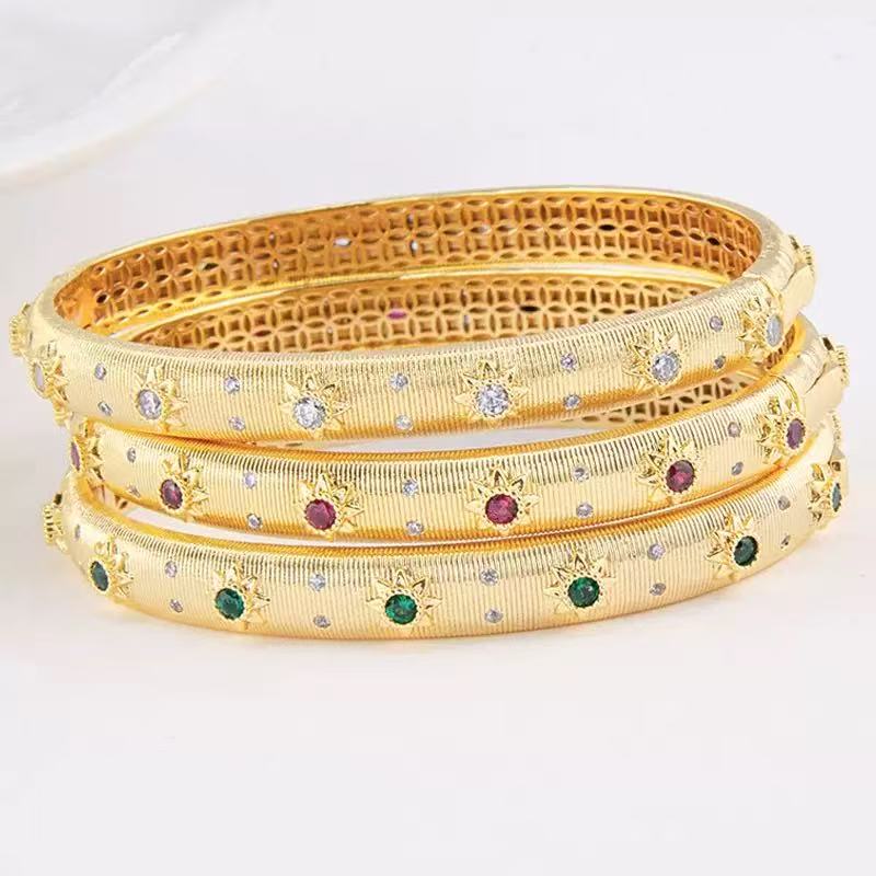 Colorful Ziron Open Design Bracelet