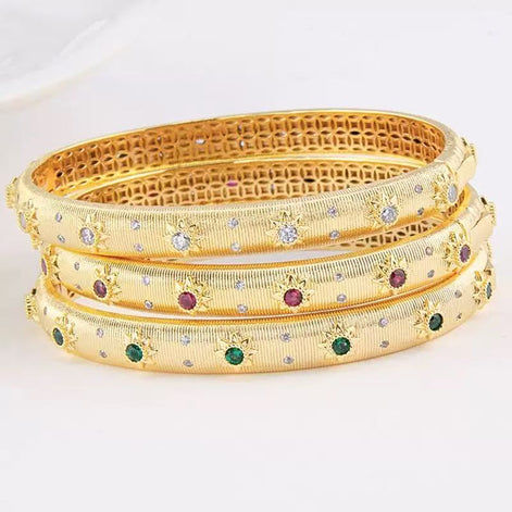 Colorful Ziron Open Design Bracelet