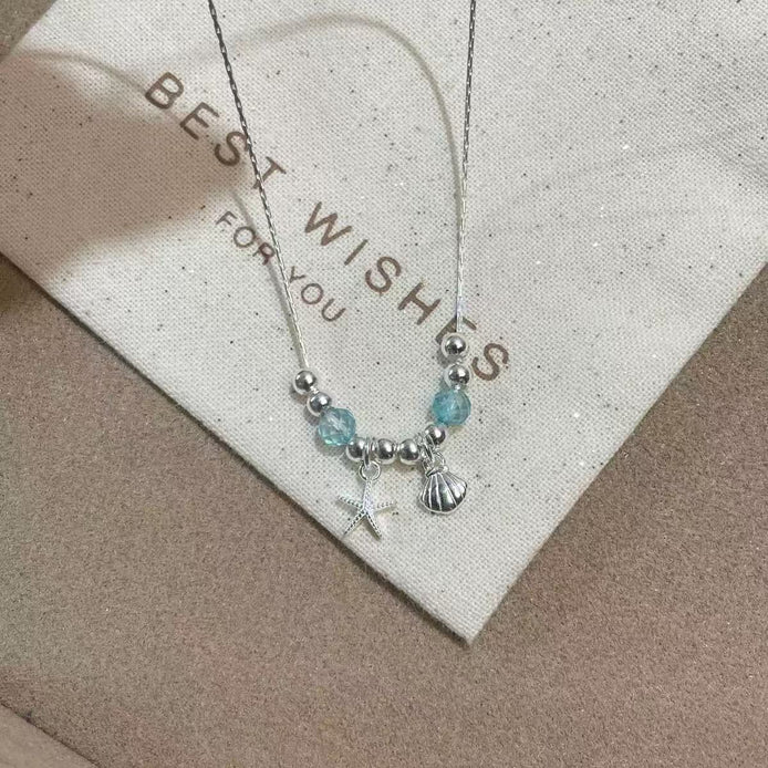 S925 Sterling Silver Crystal Necklace