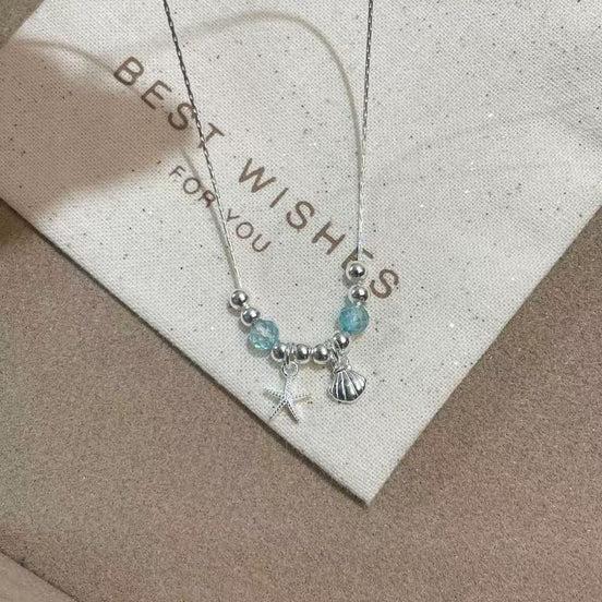 S925 Sterling Silver Crystal Necklace