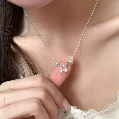 S925 Sterling Silver Crystal Necklace