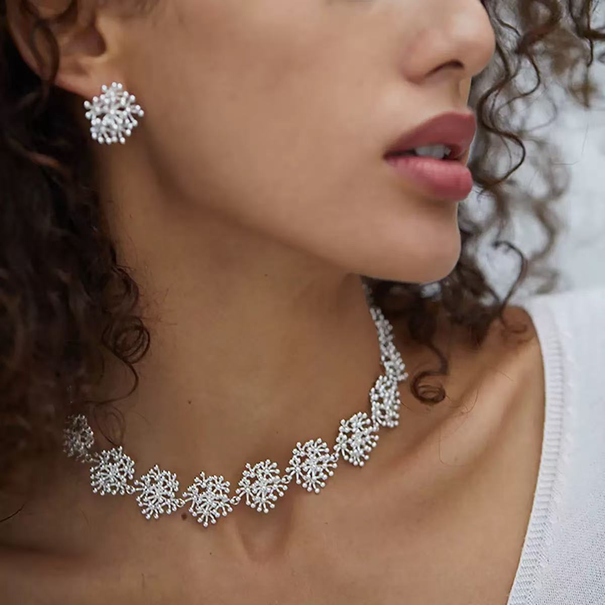 Original Designer - Bursting Sparkles Design Necklace