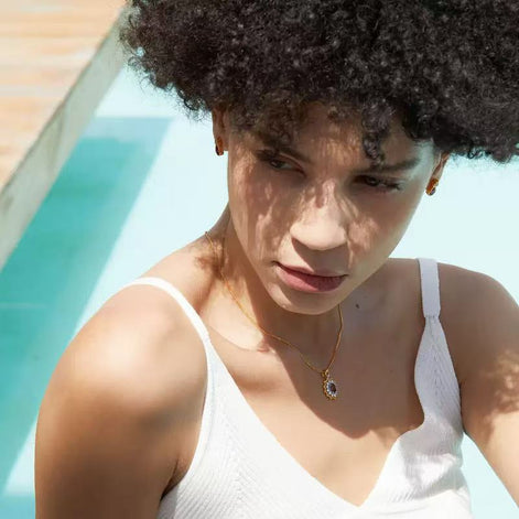 Original Designer - Crimson Sunburst Elegance Necklace