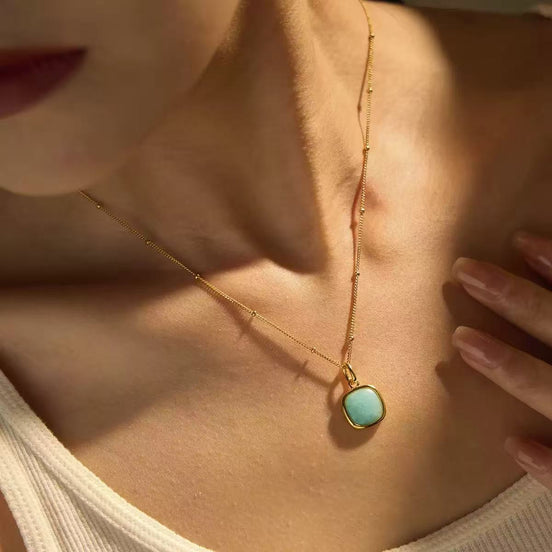 Original Designer - Amazonite Sky Whisper Necklace