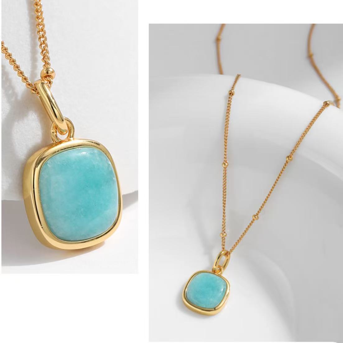 Original Designer - Amazonite Sky Whisper Necklace