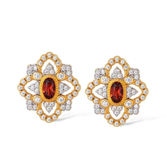 Original Designer - Crimson Elegance Earring