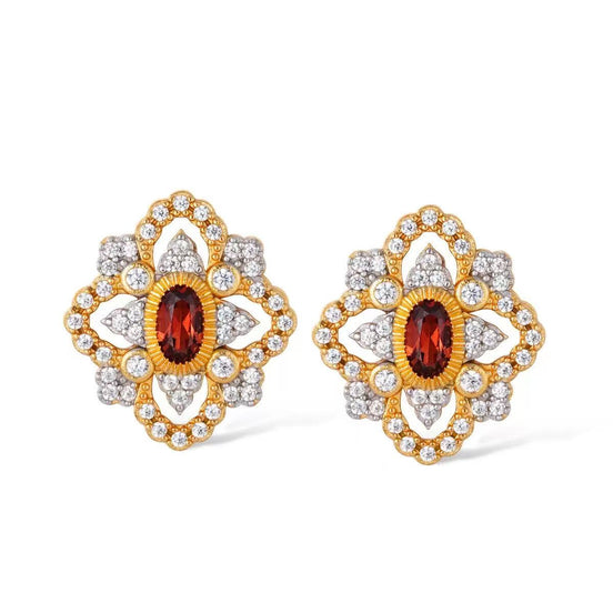 Original Designer - Crimson Elegance Earring