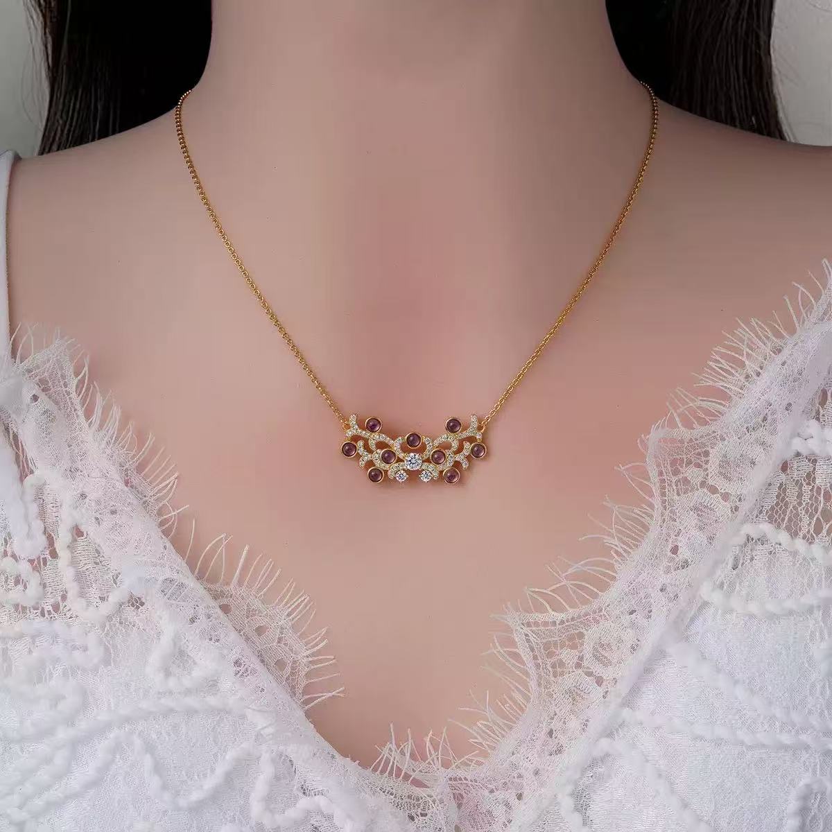 Original Designer - Amethyst Whispers Necklace