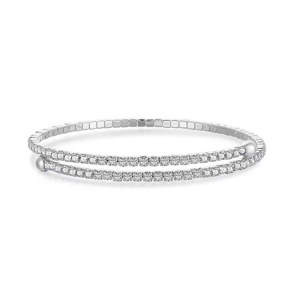 S925 Sterling Silver SMET Bracelet with 5A Zircon