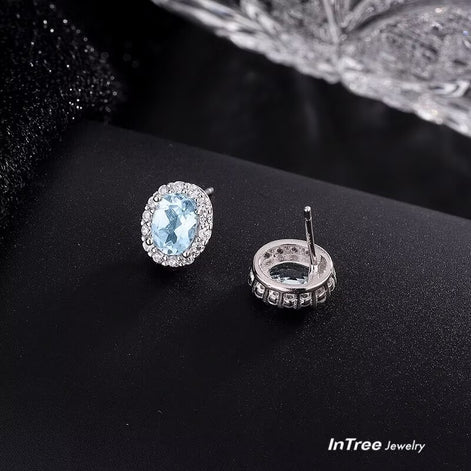 Natural Topaz S925 Sterling Silver Earring