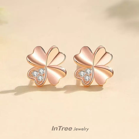 S999 Silver Four Leaf Clover SET