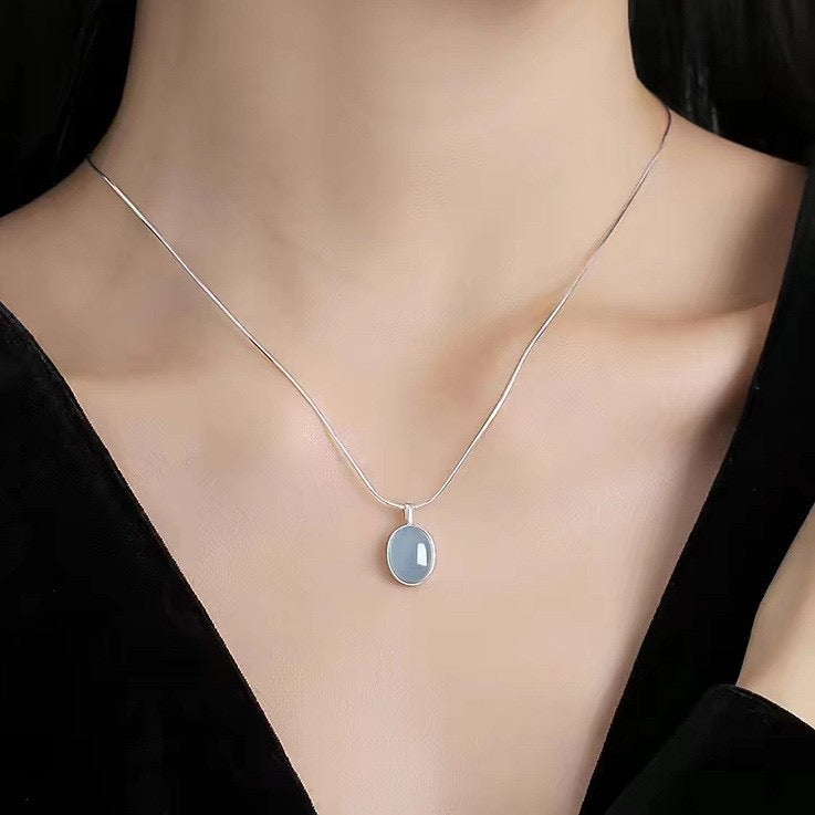 Aquamarine S925 Sterling Silver SET