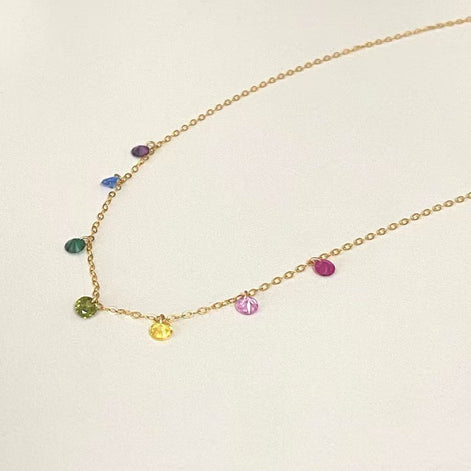 14K Gold Filled Zircon Necklace