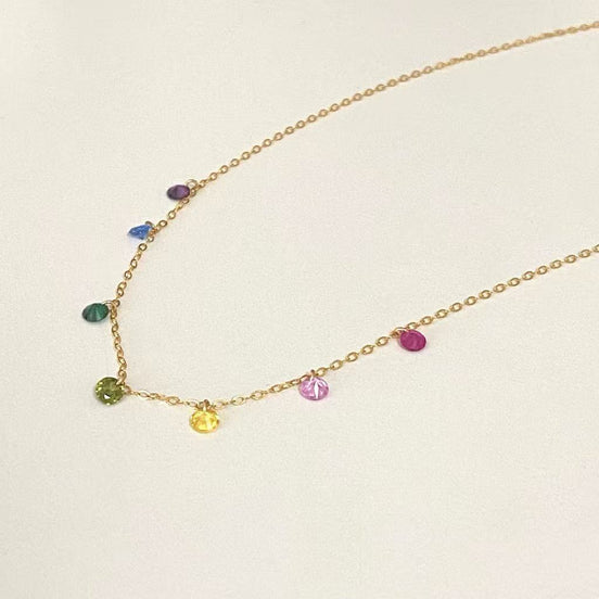 14K Gold Filled Zircon Necklace