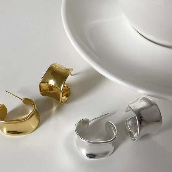 CC Earring Plated with Gold