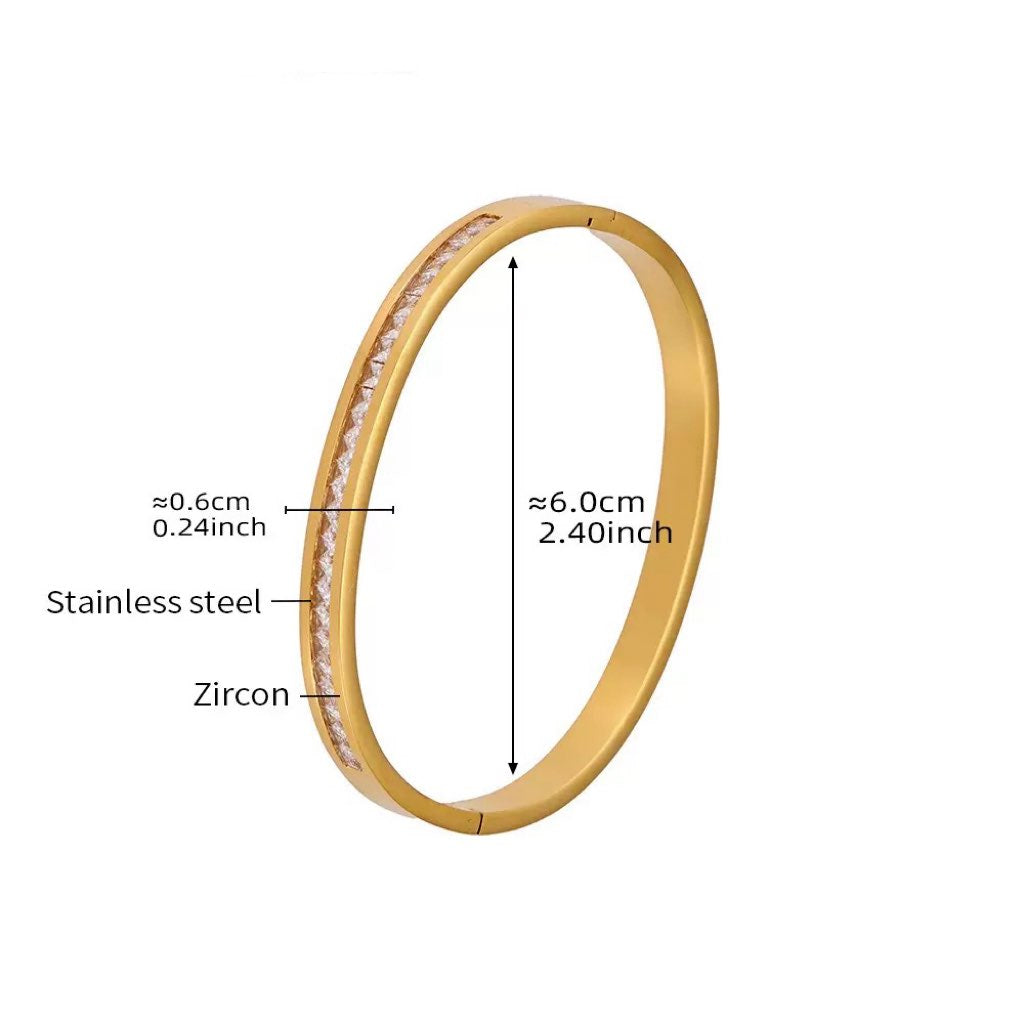 18K Gold Plated EDF Bracelet